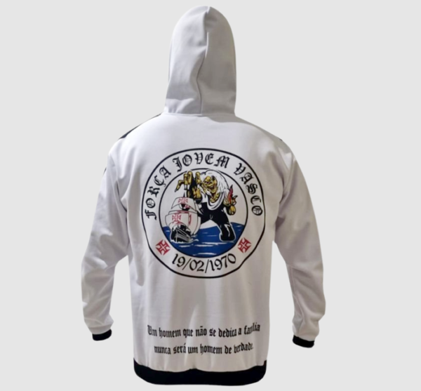 Blusa Frio Moletom Bola Oficial Força Jovem do Vasco - FJV - Imagem 3