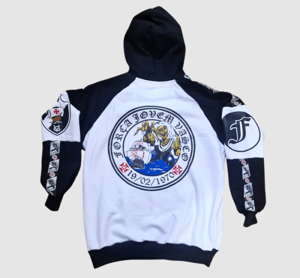 Blusa Moletom Galão Brasão do Eddie Força Jovem Vasco - FJV  - Imagem 4
