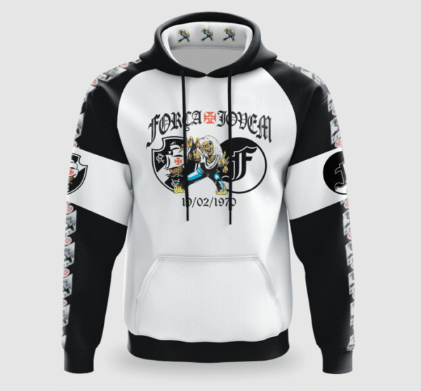 Blusa Moletom Galão Brasão do Eddie Força Jovem Vasco - FJV 