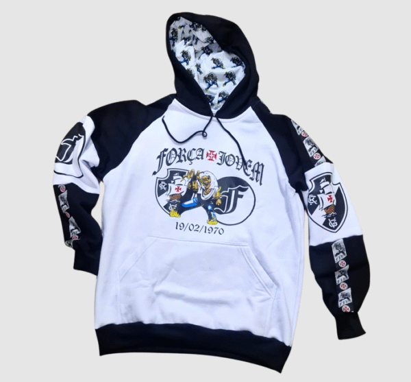 Blusa Moletom Galão Brasão do Eddie Força Jovem Vasco - FJV  - Imagem 3