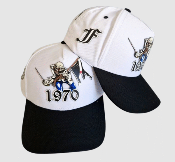 Boné Eddie Eddie Espada Branco aba Preta Força Jovem Vasco - FJV - Imagem 3