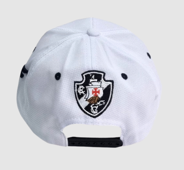 Boné Branco Força + Jovem Vasco Aba Preta- FJV - Image 3