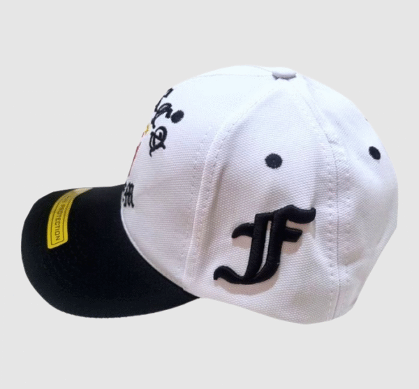 Boné Branco Força + Jovem Vasco Aba Preta- FJV - Image 2