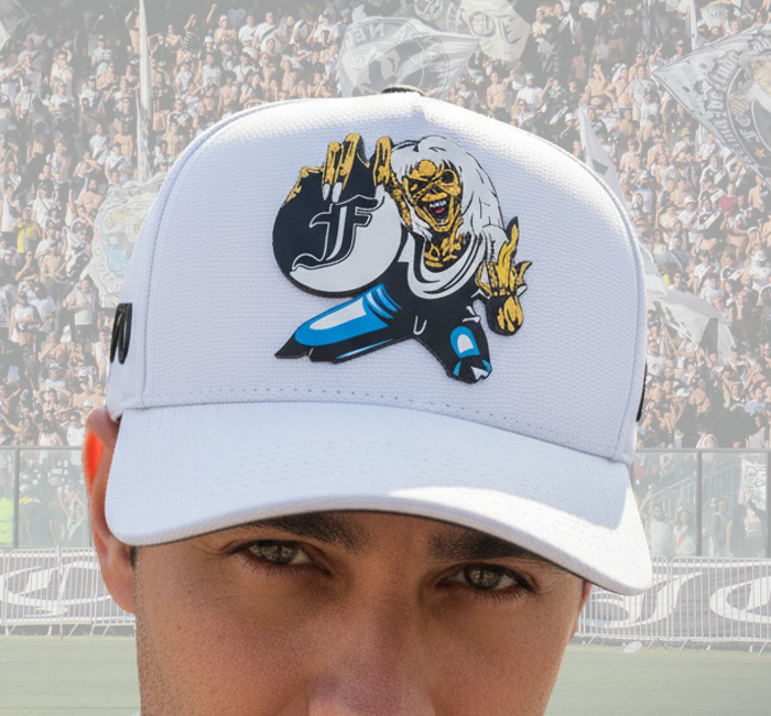 Boné Eddie Bola F Branco Força Jovem Vasco - FJV - Image 3