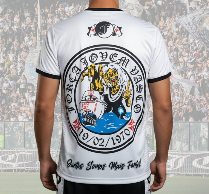 Camisa Escudo Vasco Estilo Sócio Força Jovem Vasco - FJV - Image 3