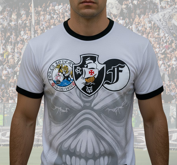 Camisa Escudo Vasco Estilo Sócio Força Jovem Vasco - FJV - Image 4