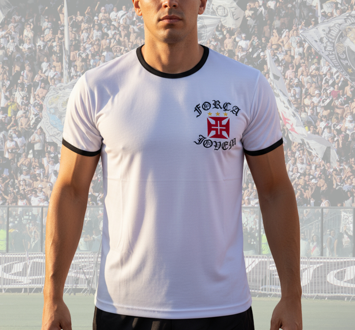 Camisa Algodão Eddie Machadinha Força Jovem Vasco - FJV - Imagem 2