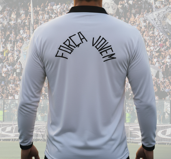 Camisa Polo Retrô Manga Longa Força Jovem Vasco - FJV - Image 2