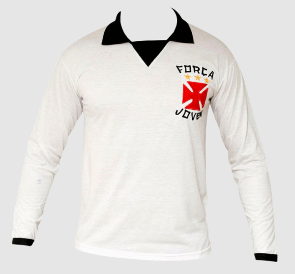 Camisa Polo Retrô Manga Longa Força Jovem Vasco - FJV