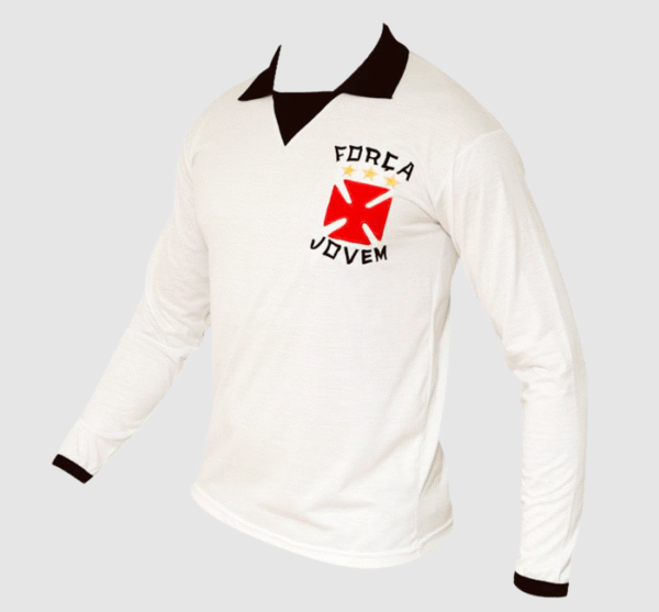 Camisa Polo Retrô Manga Longa Força Jovem Vasco - FJV - Image 3