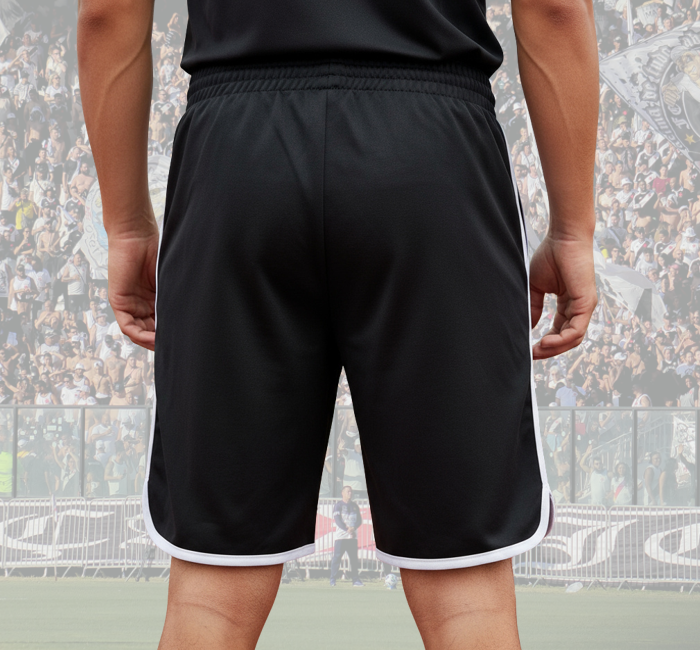 Bermuda Moletom Estilo Retrô Força Jovem Vasco - FJV - Imagem 3