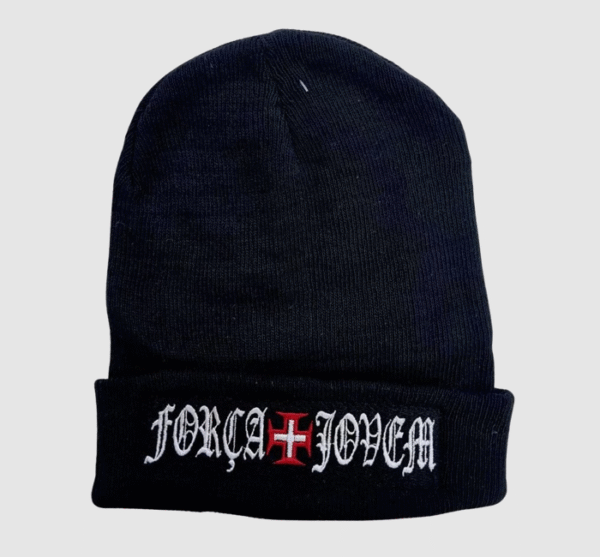 Touca (Gorro) Preta Força Jovem do Vasco – FJV - Image 2