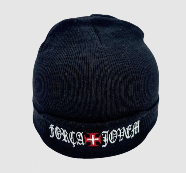 Touca (Gorro) Preta Força Jovem do Vasco – FJV - Image 3