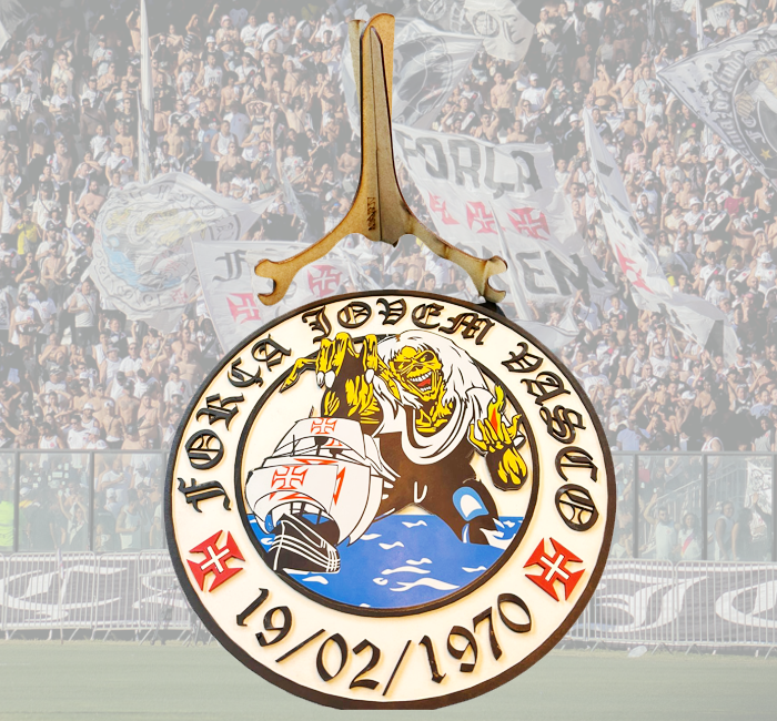 Brasão de Madeira Força Jovem Vasco - FJV - Image 3