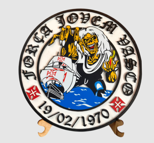 Brasão de Madeira Força Jovem Vasco - FJV