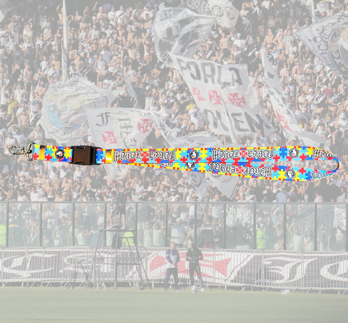 Chaveiro Corda Autismo Força Jovem Vasco - FJV - Imagen 3