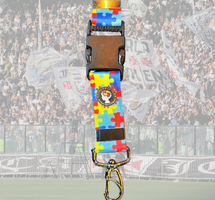 Chaveiro Corda Autismo Força Jovem Vasco - FJV - Imagen 2
