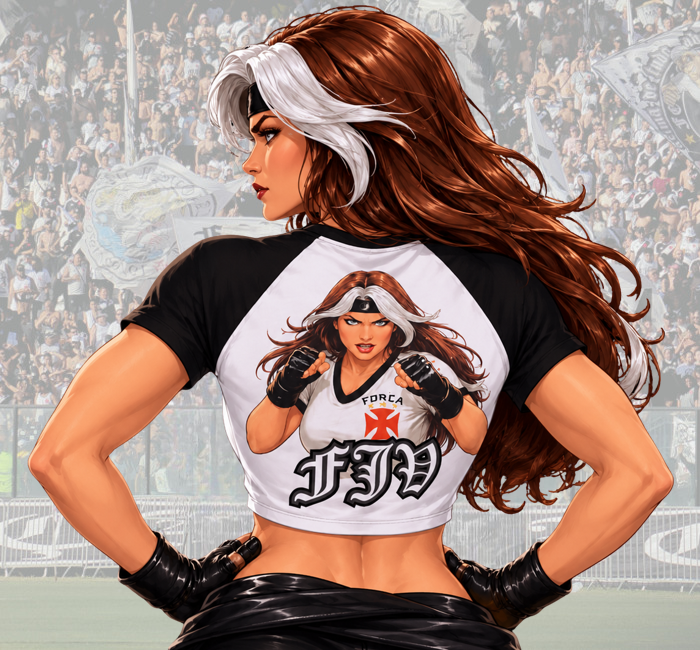Cropped Feminino Vampira Força Jovem Vasco - FJV - Imagem 2