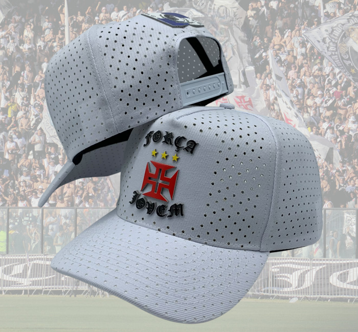 Boné Força + Jovem Vasco Branco furadinho – FJV - Imagem 3