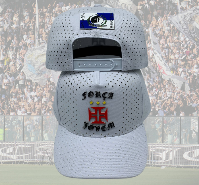 Boné Força + Jovem Vasco Branco furadinho – FJV - Imagem 4